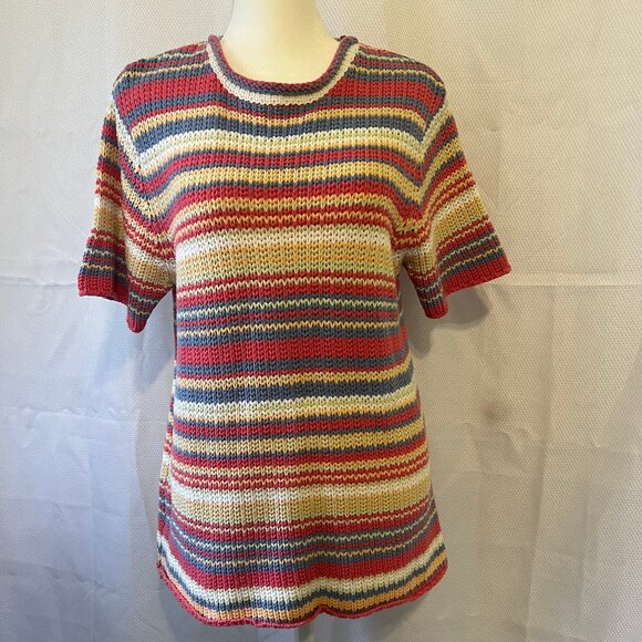 Vintage Orvis Women's Short Sleeve Sweater - Picture 1 of 9